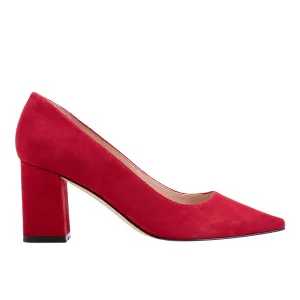 Zala Block Heel Pointy Toe Pump
