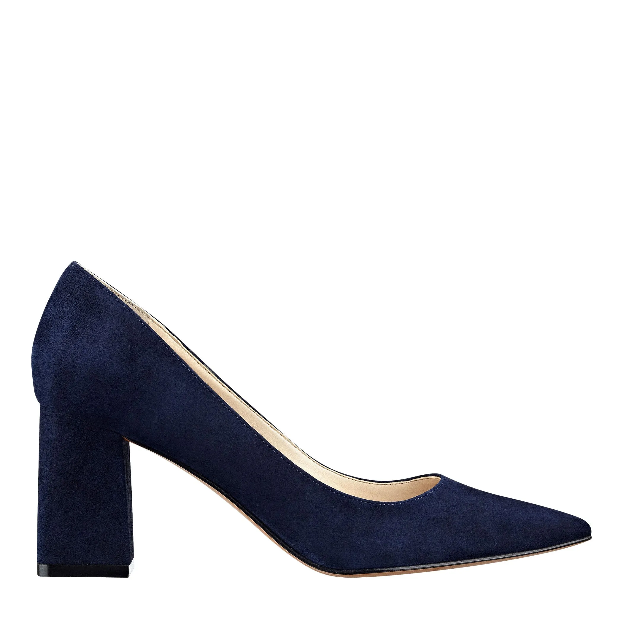Zala Block Heel Pointy Toe Pump