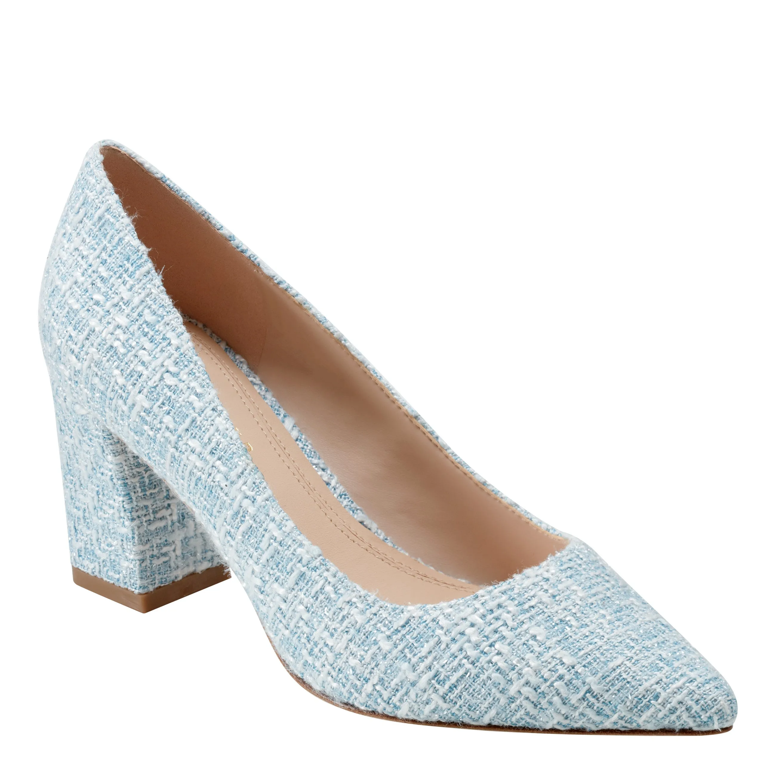 Zala Block Heel Pointy Toe Pump