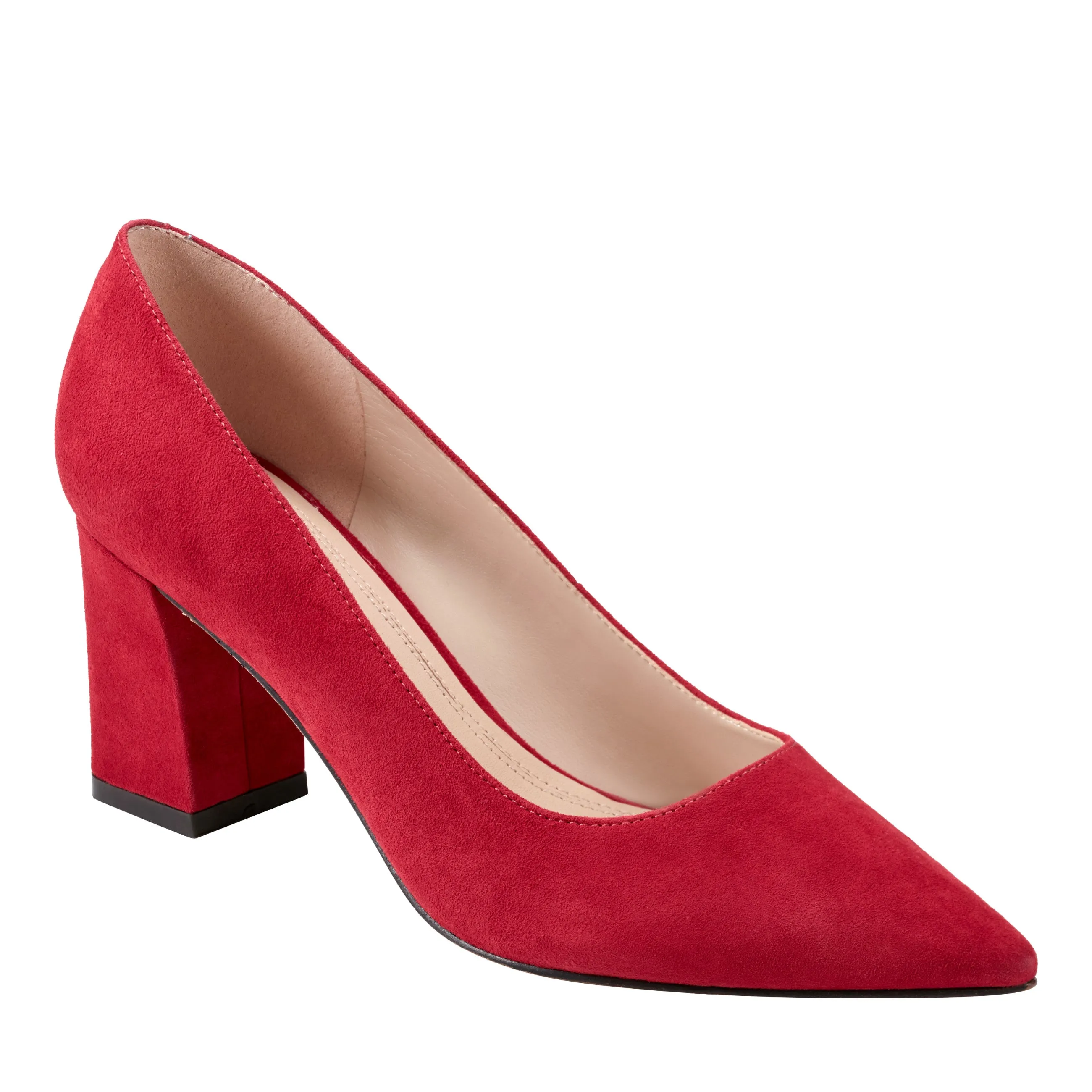 Zala Block Heel Pointy Toe Pump