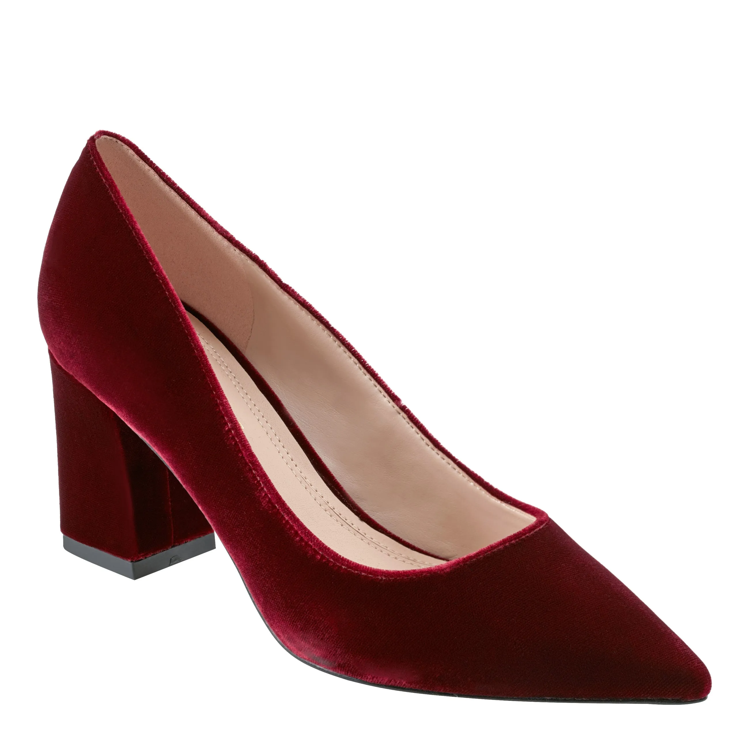 Zala Block Heel Pointy Toe Pump