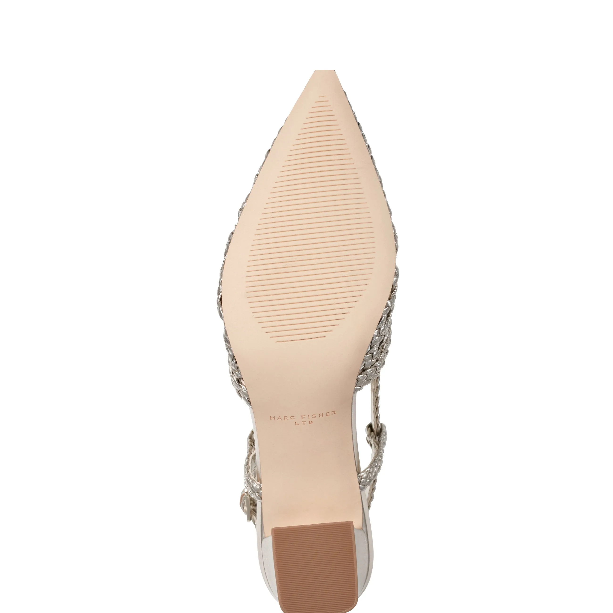Zunnie Block Heel Woven Slingback Pump